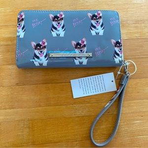 Betsey Johnson Corgi Wristlet